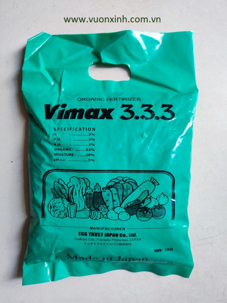 Phân hữu cơ Vimax 3.3.3 GÓI 1KG