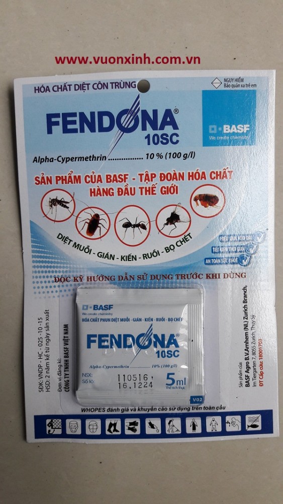 Thuốc diệt côn trùng FENDONA 10SC _5ml