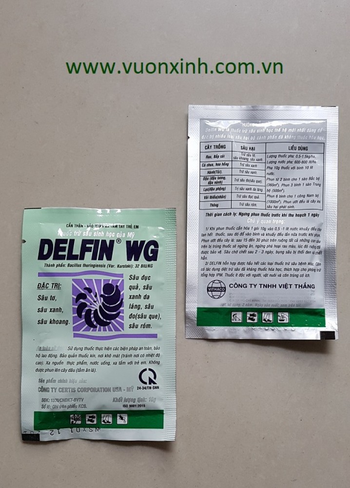 Thuốc trừ sâu sinh học DELFIN 32WG – 10gr